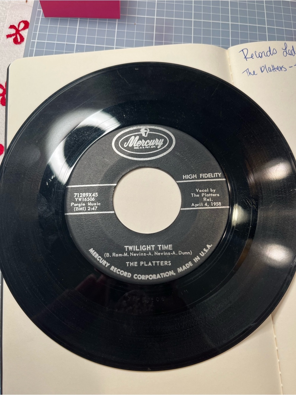 The Platters - Vinyl Record - 45 - Picture 1 of 2
